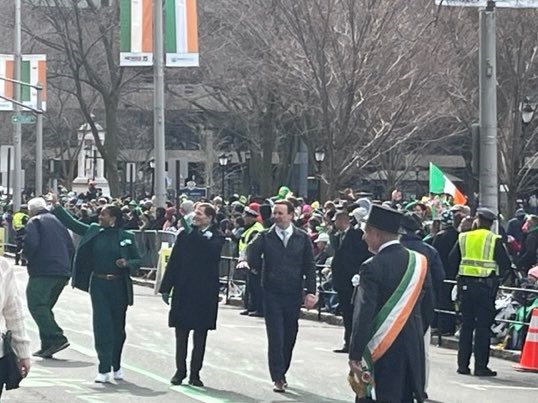 Blumenthal attended St. Patrick’s Day events in New Haven and Bridgeport. 